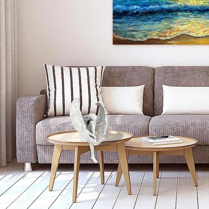 Socha Anděla Vykoupení Malá Kreativní Socha Dekorace Socha Vykoupení Náboženská Zahrada Domácí Dekorace