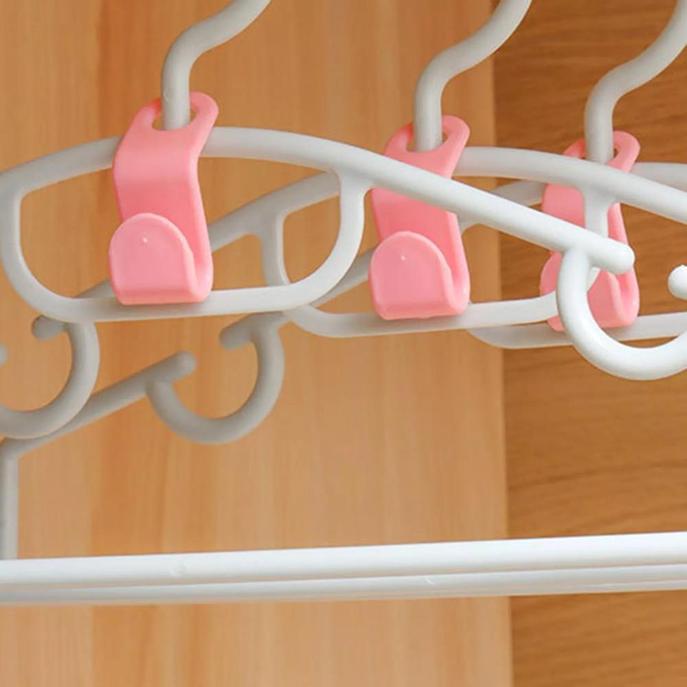 10/30/60Pcs Multi-function Connector Cascading Hook Saving-Space Wardrobe Organizing Hooks