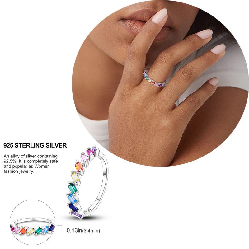 copper Women Rings Crown Heart Zircon Fashion Authentic Finger Ring Anniversary Engagement Wedding Luxury Jewellery
