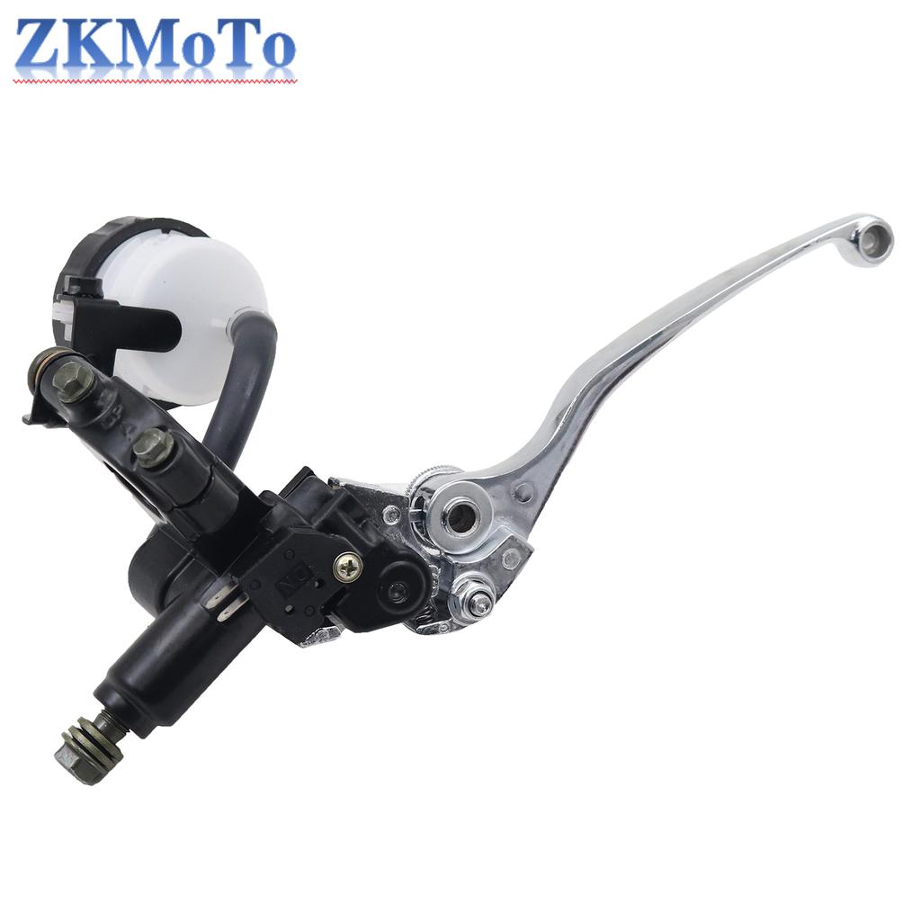 7/8" 22mm Motorcycle Clutch Brake Master Cylinder Reservoir Levers Kit Fluid Reservoir Set Honda SUZUKI GSX-R125 150 250 400 600