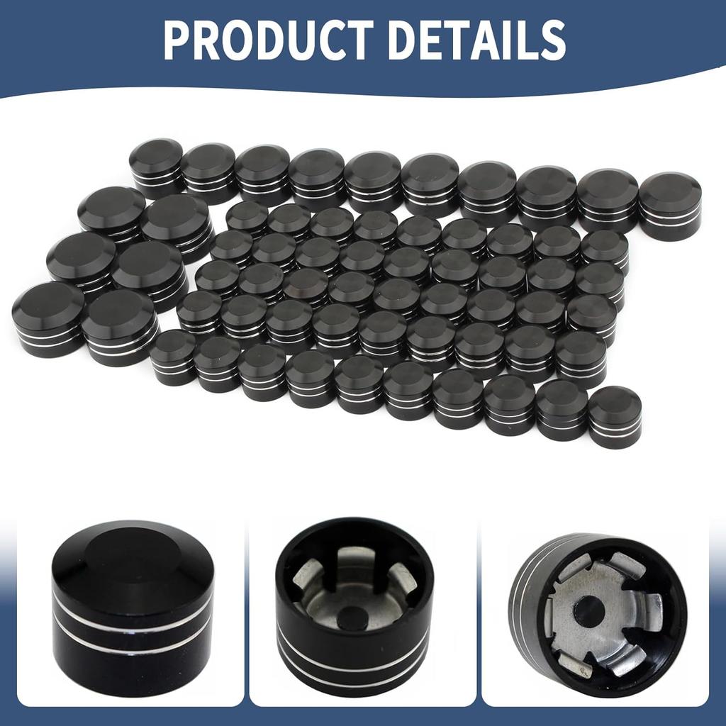 Motorcycle Bolt Covers Engine Head Bolt Toppers Caps Kit for Harley 2017-2025 Touring Road King Street Glide Road Glide Electra Glide 2018-2025