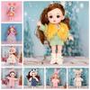 Big Eyes Cute Face BJD Doll 1/12 Scale Bjd Mini 16cm Doll Round Face Movable BJD Doll Diy Gifts
