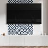 Self-Adhesive Vinyl Panel With Decorative Print 100x50 cm Geometric Flower Pattern