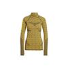 X Collaborazione Stella McCartney Maglietta a Maniche Lunghe da Allenamento in Twill con Rete sul Retro Stampe Donna Top Giallo HI1946