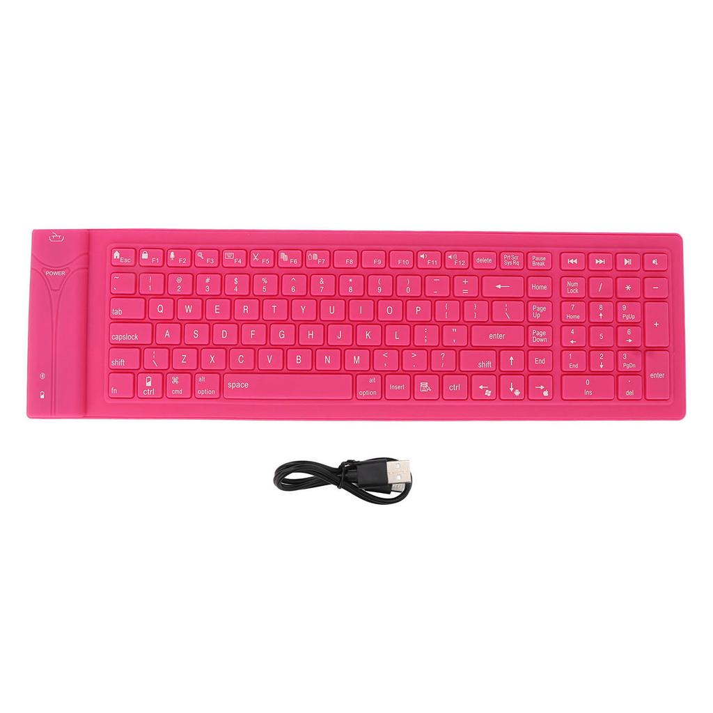 Clavier en Silicone Pliable 108 Touches Étanche Conception Entièrement Scellée Clavier Pliable pour la Frappe