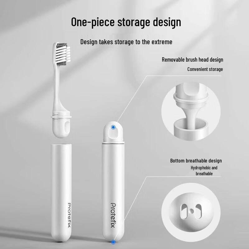 PROTEFIX Folding Orthodontic Travel Toothbrush Set