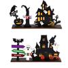 3D Ghost Castle Desktop Ornament Cartoon Halloween Decoration Stand  Scene Layout