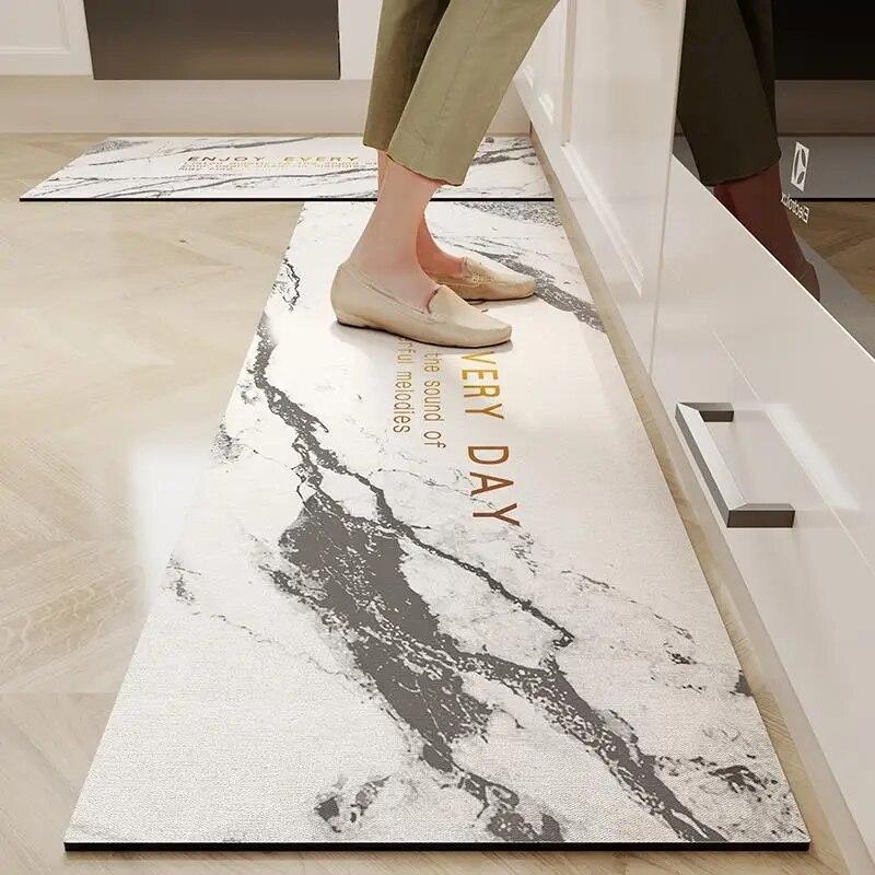 Kitchen Floor Mat Bathroom Absorbent Carpets Non-slip Anti-Fatigue Washable Bedroom Long Strip Soft Rug Home Entrance Doormat