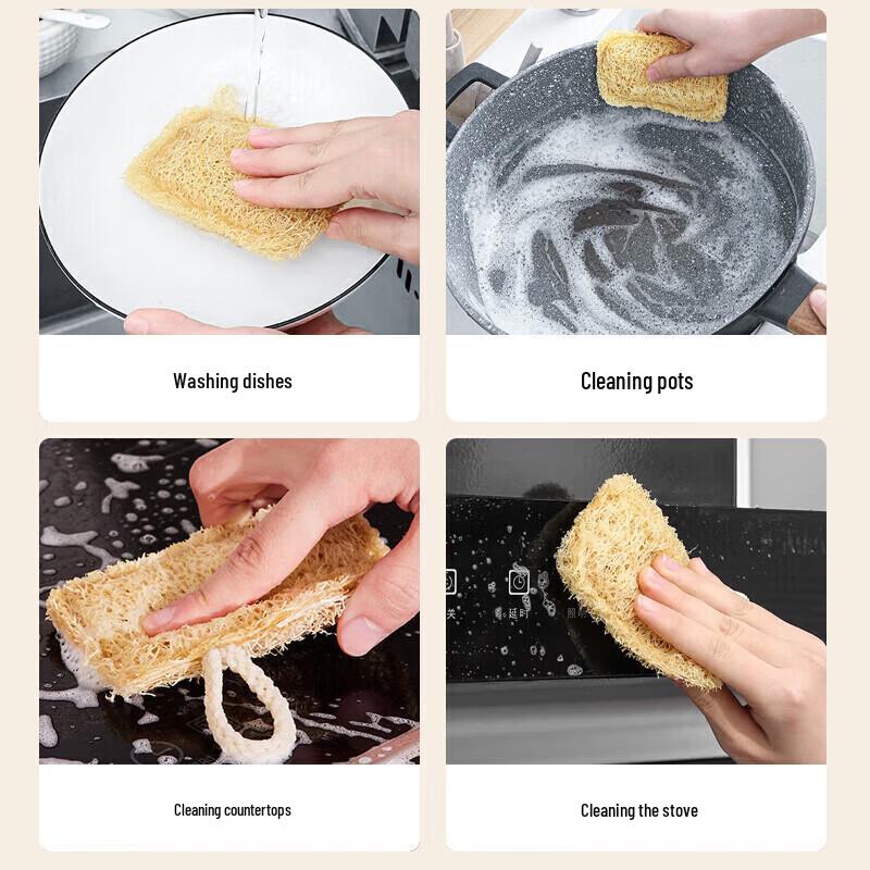 Maxcook Loofah Dish Brush (3-pack)