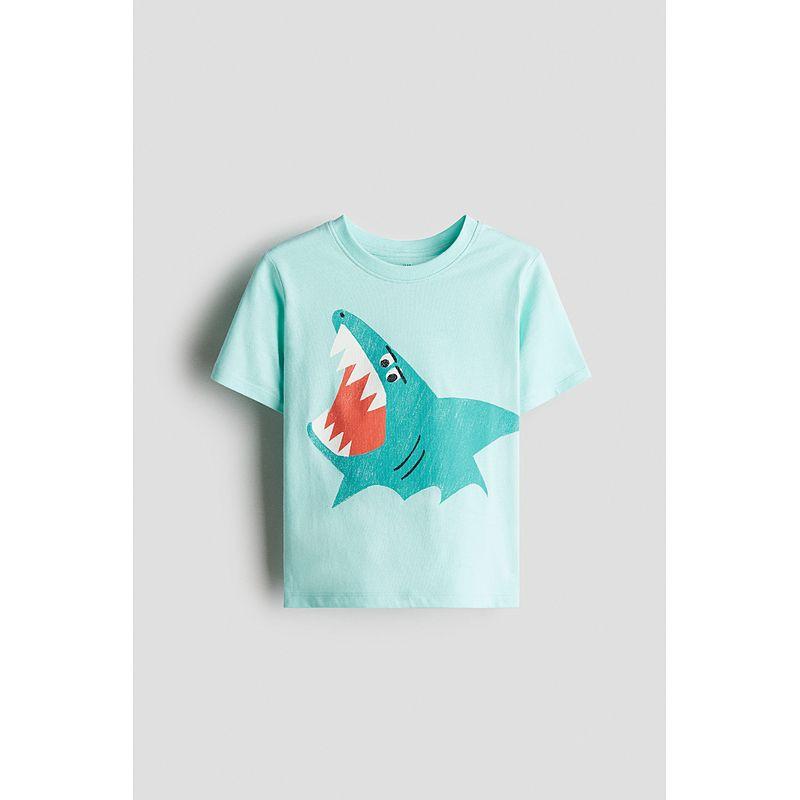 

HM Children s Clothing Boys T-shirt Summer round Neck Short Sleeves Cute Cartoon Print Children s Bottoming Shirt Tops 1216652