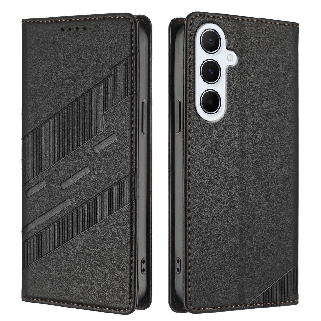 For Samsung Galaxy A17 Phone Cases Punk Style Imprinted Wallet Stand Leather Cover