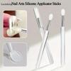 1PCS Portable Multifunctional Silicone Lip Brush with Cover Dustproof Lip Glaze Brush Lipstick Brush Lipstick Brush Eyeshadow Brush