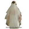 Bowknot Wedding Bride Veil with Rolled Edge Three Layer Bridal Veil Elegant Short Veil Bride Bridesmaid Hair Accessories