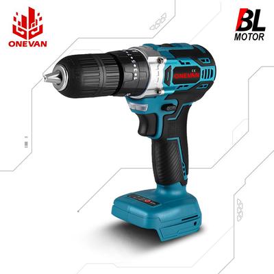 25+3 Tork Fırçasız Elektrikli Çekiç Akülü Darbeli Matkap Elektrikli Tornavida 3'ü 1 arada 13mm Makita 18v Pil için