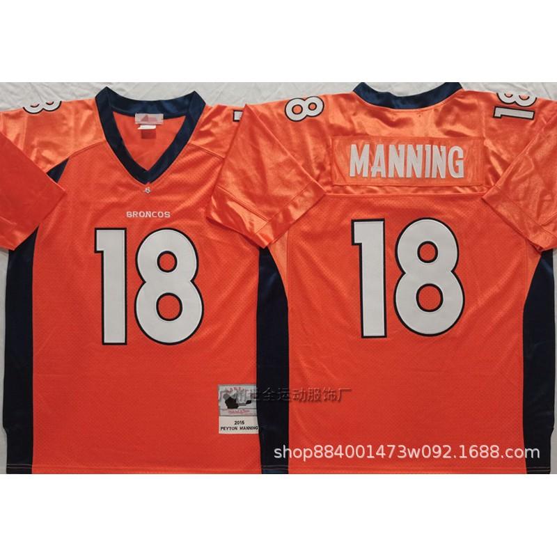 Mens Retro Embroidered Denver Broncos Football Jersey Size M-XXXL Cotton Blend Sports Fan Apparel Rugby Casual Wear