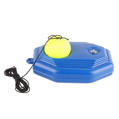Set di allenamento con base posteriore per palline da tennis con corda elastica in gomma per allenamento di una sola persona