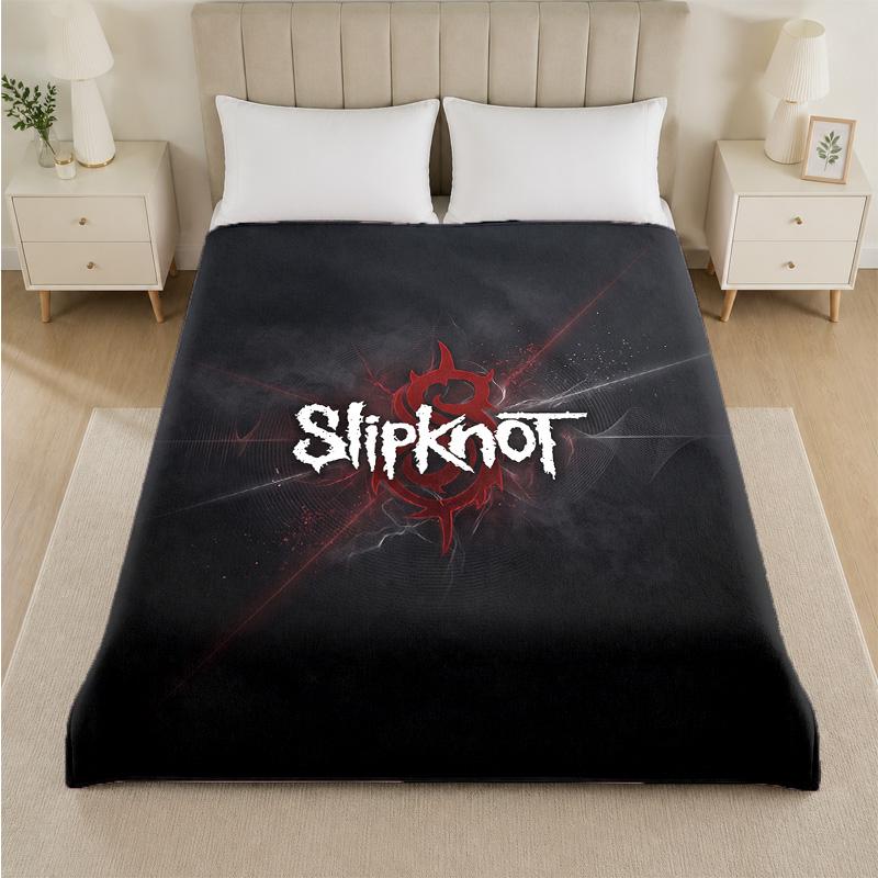Coperta in Flanella con Stampa Slipknot Morbida Leggera Coperta Pluche per Letto Divano Uso Domestico