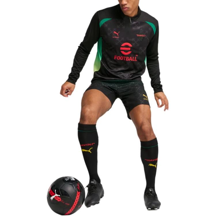 Puma Men's Pre-Match Quarter-Zip Jersey AC Milan X OFF WHITETM 783006-04
