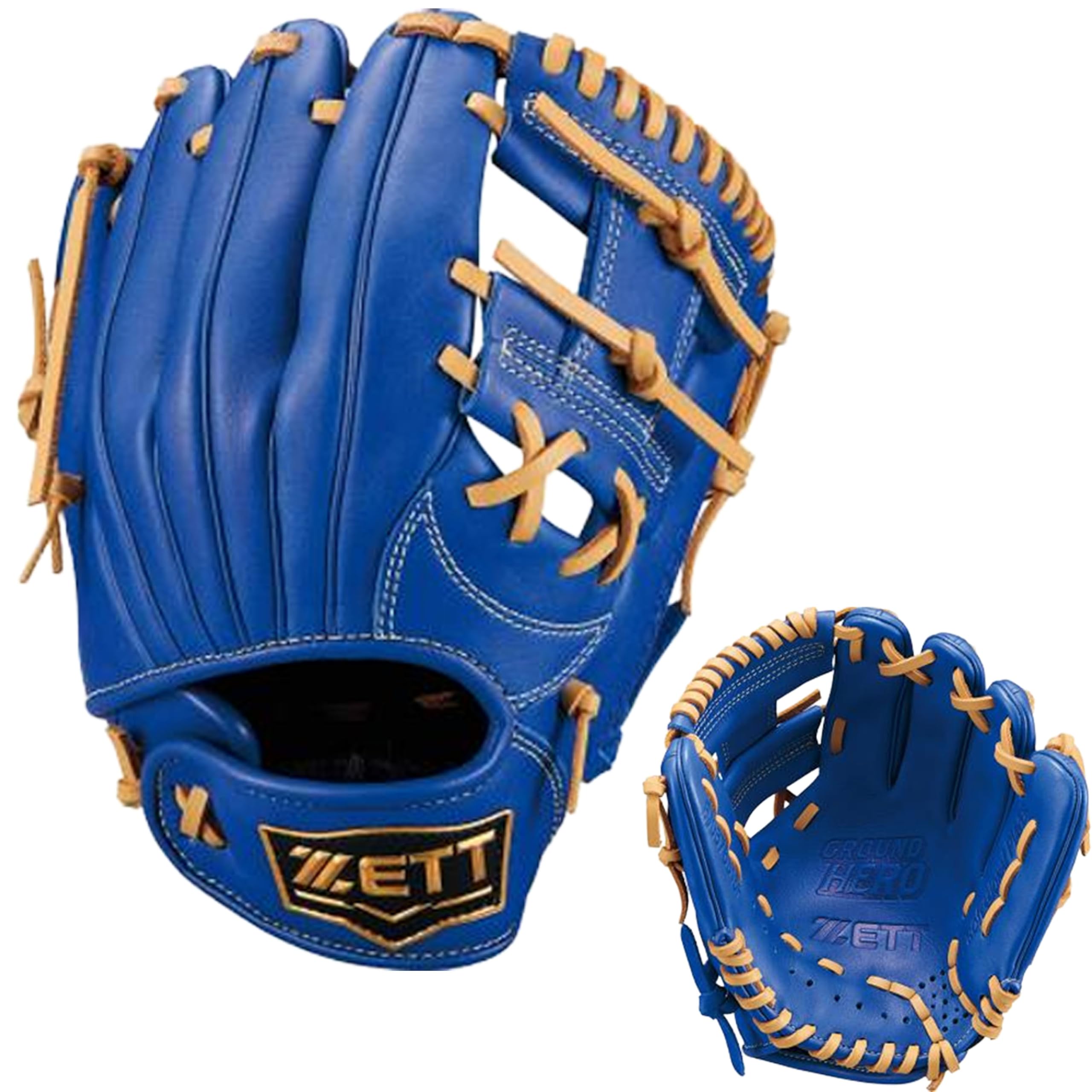 

ZETT Юношеская софтбольная перчатка Grand Hero Use R Коричневая SS BJGB76515F (Перчатка) Всесторонний Синий/П (2532) Размер