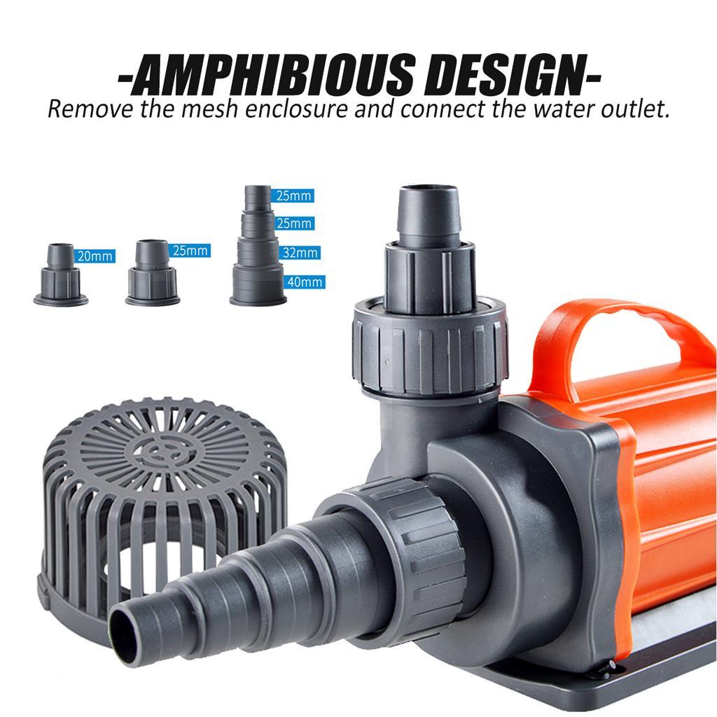 220V 50Hz Akwarium Zbiornik na Ryby Zdalnie Regulowana Pompa Powrotna Sumpa 9000-18000 L/H ABS