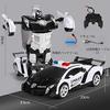 Multifunctional Transforming Toy Car, RC Car, Remote Controlled Robot Toy, 2 In 1, Remote Control, Transformable, Rechargeable Battery (Red)