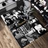 Michael Jackson Wohnzimmer rutschfester Bereichsteppich Weicher Teppich für Schlafzimmer Spielzimmer Kinderzimmer Sofa Büro Heimdekoration Fußmatte