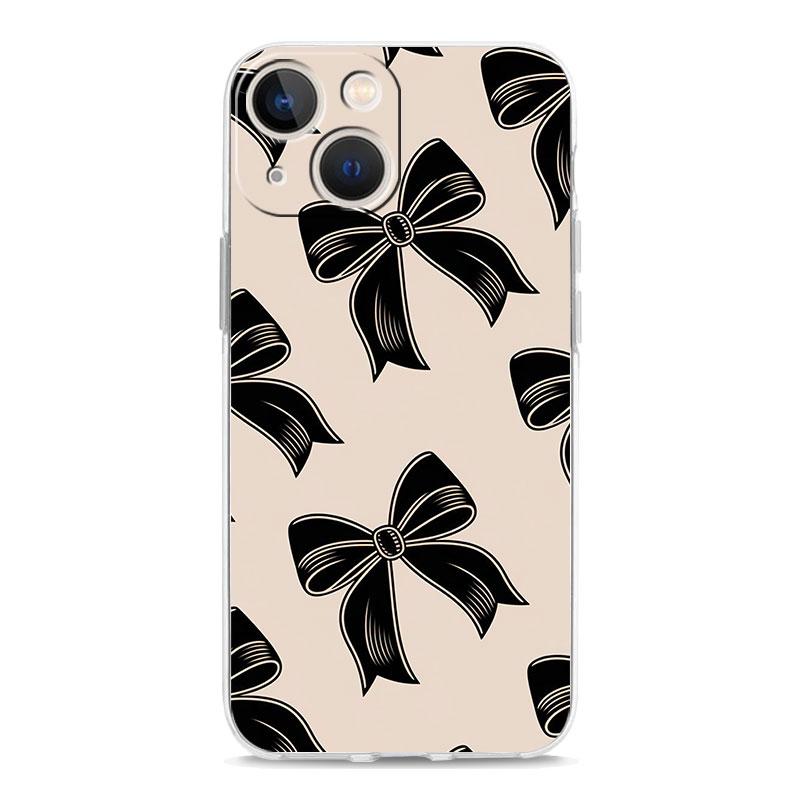 Phone Case For iPhone 17 Cases iPhone Air 16 15 12 13 14 Pro Max 7 8 Plus 16Pro iPhone11 Soft Cover Cute Pink Heart Bow