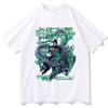 Japanese Anime Jujutsu Kaisen Suguru Geto Graphic Print T Shirt Fashion Casual Crew Neck Short Sleeve Plus Size T Shirt Unisex