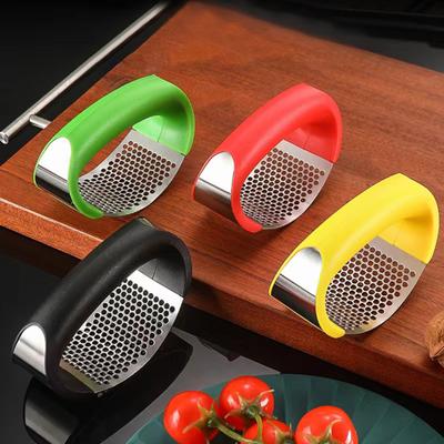 Paslanmaz Çelik Sarımsak Ezici Manuel Zencefil Ceviz Kıyıcı Parçalayıcı Ergonomik Mutfak Aleti Ev Restoran İçin