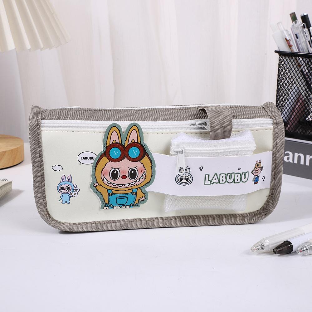 New pencil case large capacity high value cartoon stationery bag ins style primary school student pencil case