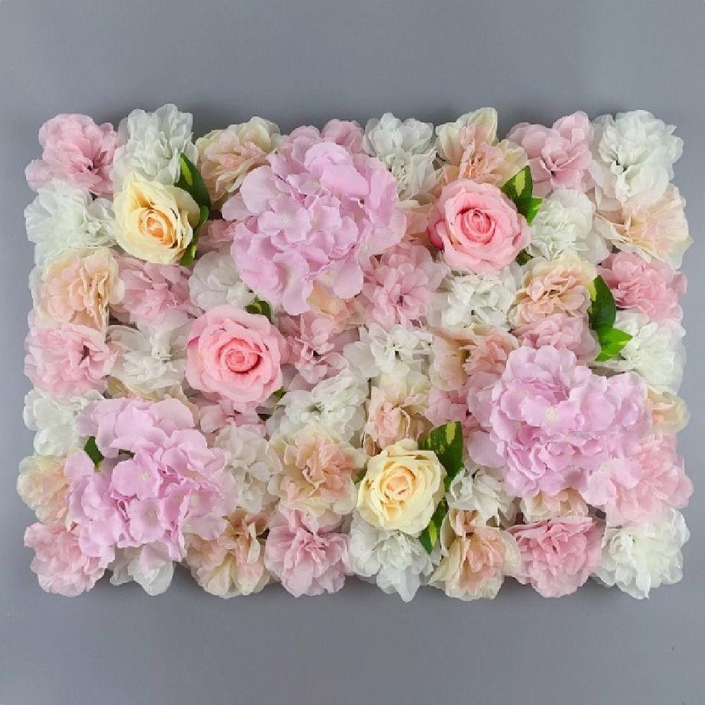 Handmade Wedding Wall Backdrop Realistic Silk Rose Flower Wall Rose Wedding Background  Home Decor