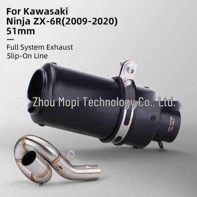 ZX6R Motorcycle Exhaust Pipe Mod: Swirl Mid-Section & Cannon Tail Section with Original Hole Positioning
