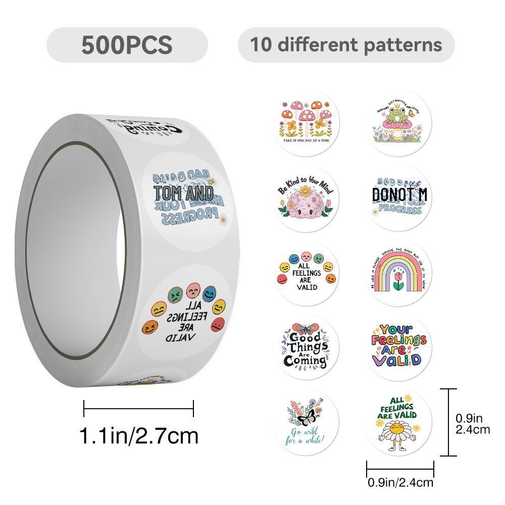 500 листов/рулон декоративных наклеек с точками для герметизации и поделок