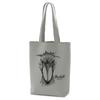 SOTONEKO JAPAN Tote Bag, Shoebill Design, Shoulder Bag, A4 Size, Vertical, Gusseted, Cotton, Men'sWomen's, Gray, Line Art Illustration
