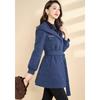 Women's Designer Faux Two-Piece Hooded Woolen Coat