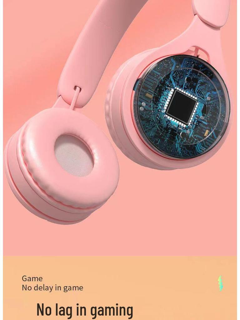 Y08 Over-Ear Bluetooth Headphones, Macaron Folding Design