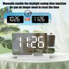 Digital Projections Alarm Clocks for Bedrooms 180° Rotatable Projector Loud Duals Alarms for Kids Elderly,Heavy Sleepers