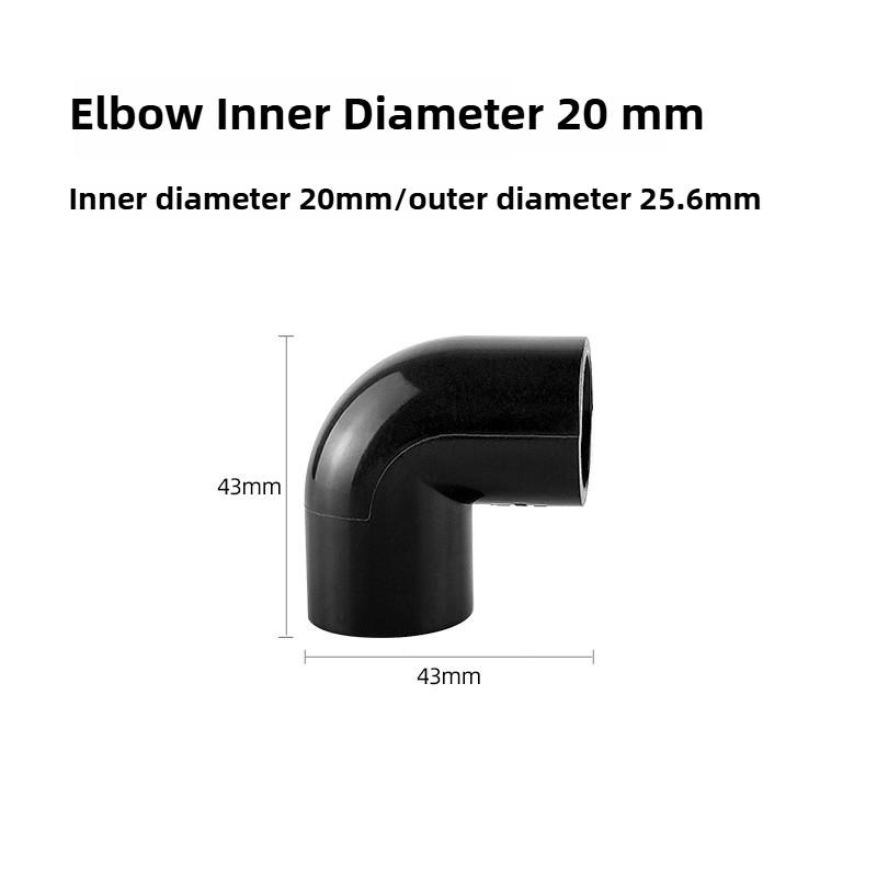 PVC Black Fish Tank Water Pipe Plastic Tube Fittings Elbow Joint Duck Bill Water Outlet Aquarium Accessories Water Inlet Pipes
