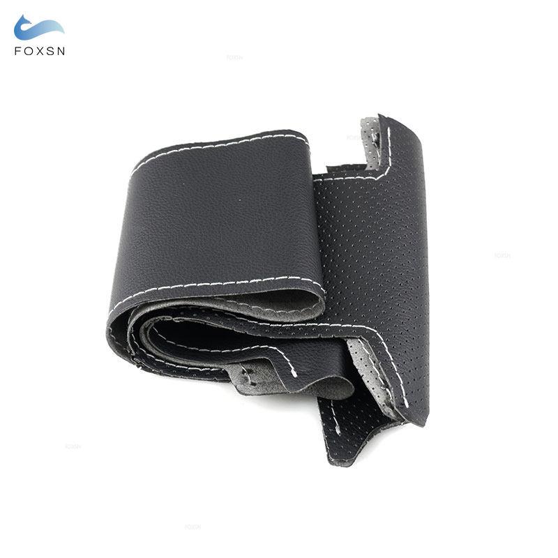 Car Accessories Steering Wheel Cover Leather Trim For Mini R56 R57 Hatchback Clubman Clubvan Convertible Coupe Roadster 3-Spoke