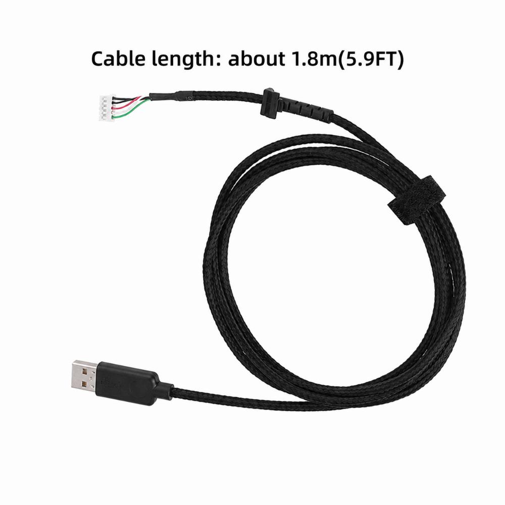 Dayanıklı USB Fare Kablosu Örgülü Tel USB Şarj Fare Kablosu Logitech G502 Oyun Faresi için