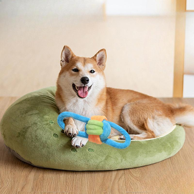 Pet Toys Dog Interactive and Boring Toys Teething and Durable Teeth Cleaning Rope Knot Dog Toys
