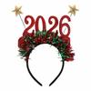 New Year‘s Eve Christmas Headband Star Color Strip Xmas Hair Accessories  Cosplay Prop
