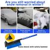 Winter Car Mounted Snow Removal Shovel with Three In One Snow Shovel Tool for Sweeping Snow, Scraping Snow with Safety Hammer