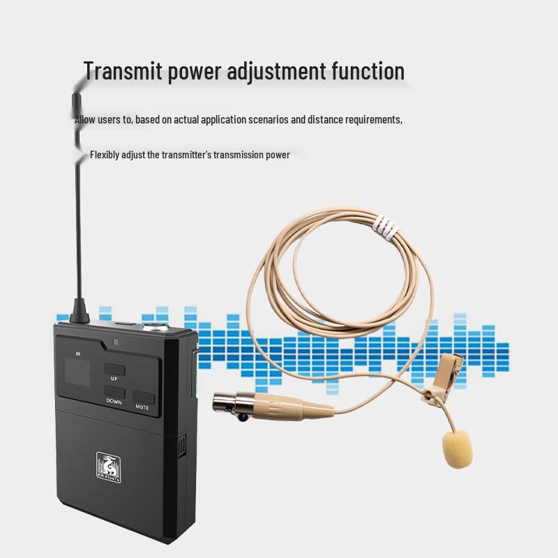 KRFIONTU True Diversity Wireless Dual Lapel Microphone System (CN Version)