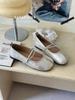 Niche Design Sense Split-toed Rhinestone Single Shoes Women's Spring and Summer New Shallow Mouth Grandma Shoes Versatile Mary Jane Shoes