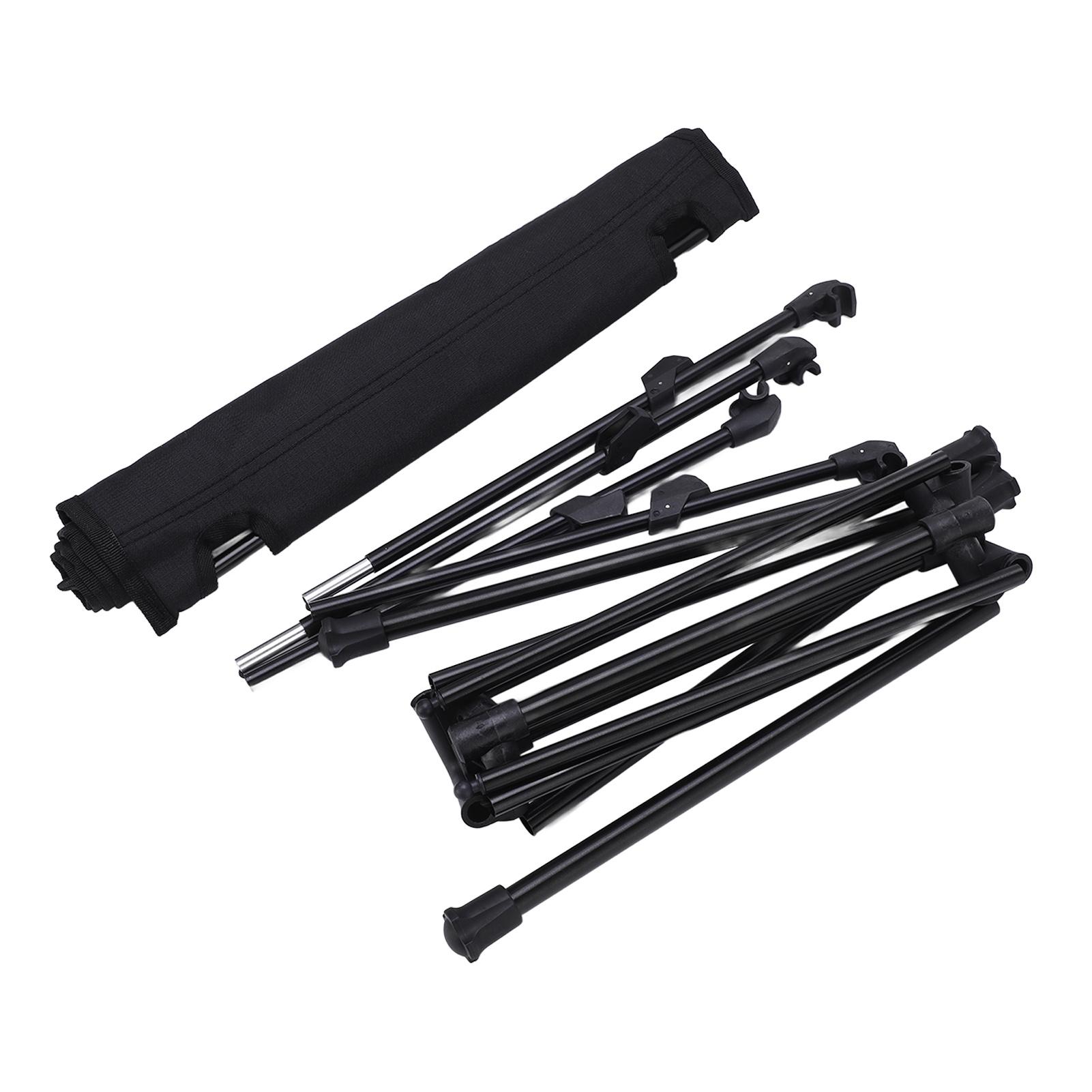 

Портативный складной стол из ткани Оксфорд, многофункциональный алюминиевый стол для пикника, черный