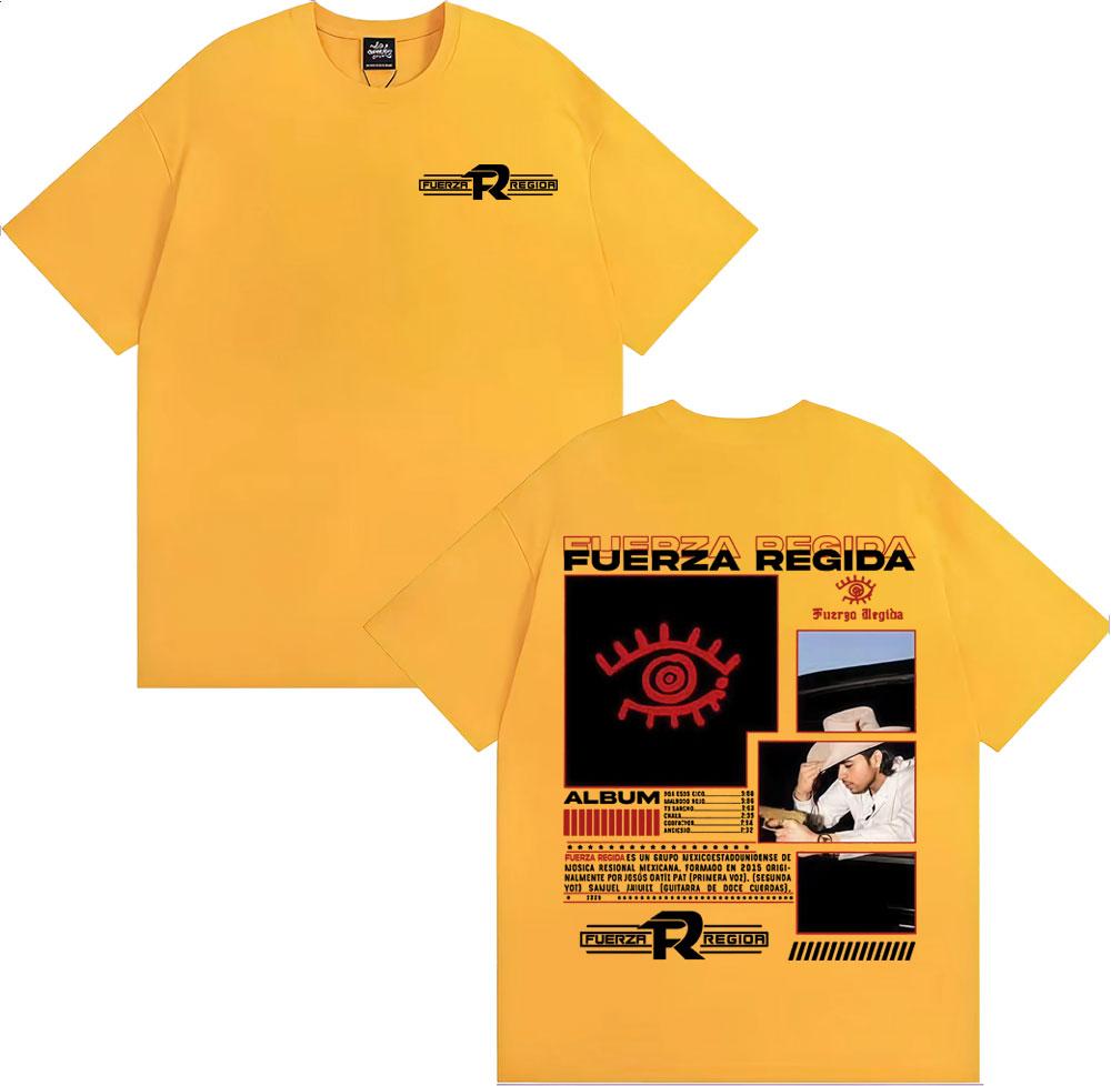 Fuerza Regida 111XPANTIA 2025 Album Tshirts Men Women Hip Hop Punk Style Oversized T Shirt Cotton 100 Short Sleeve Tshirt Tops