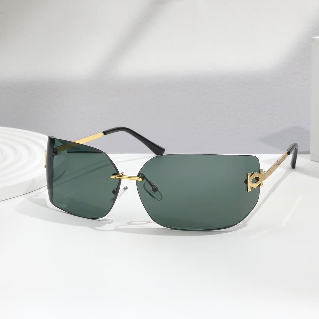 Rimless Sunglasses For Women Men Fashion Women's Sunglasses UV400 Protection For Shopping Travel Driving Fishing