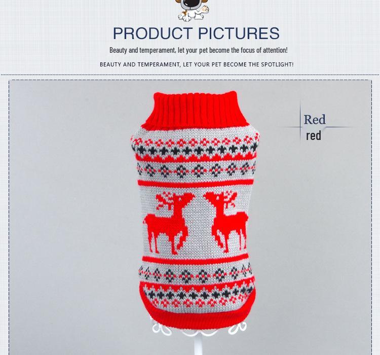 New Knitted Dog Sweater In Various Colors
