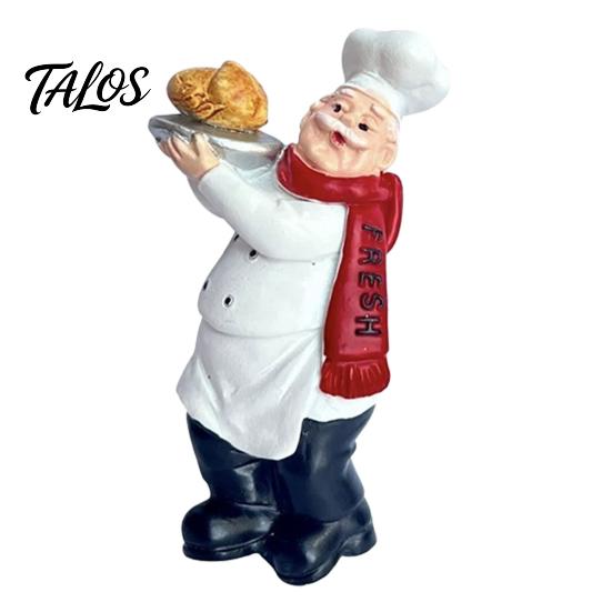 Kitchen Magnetic Decoration Cartoon Fat Chef Fridge Magnet, Hand-painted 3D Refrigerator Magnet Picture Photo Holder for Home Office Decorative